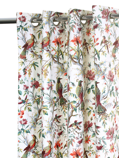 Printed curtain in Multi color made with  Cotton Material , Curtain - 1 pc