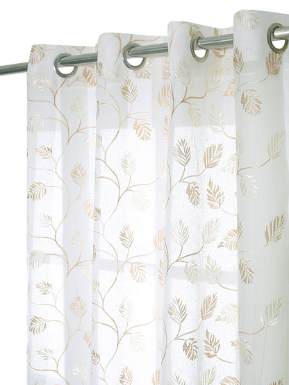 Curtains and Sheers in Beige color made with Polylinen Material , Curtain - 1 pc