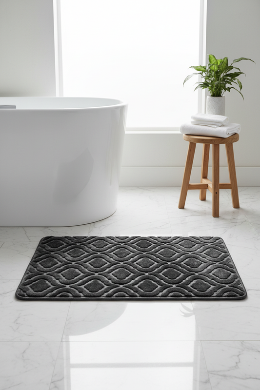 Front Hero Charcoal Bath Mat