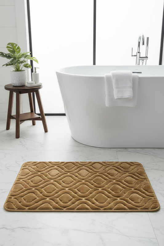 Front Hero Golden Bath Mat