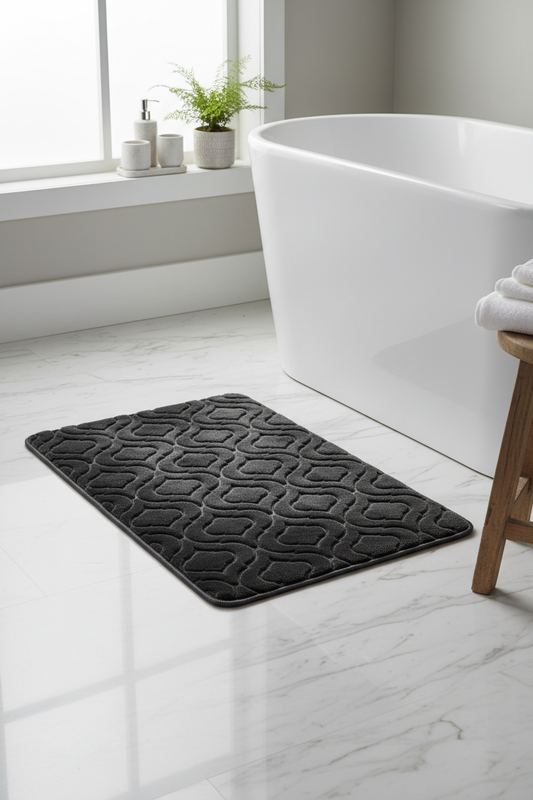 Front Hero Graphite Bath Mat