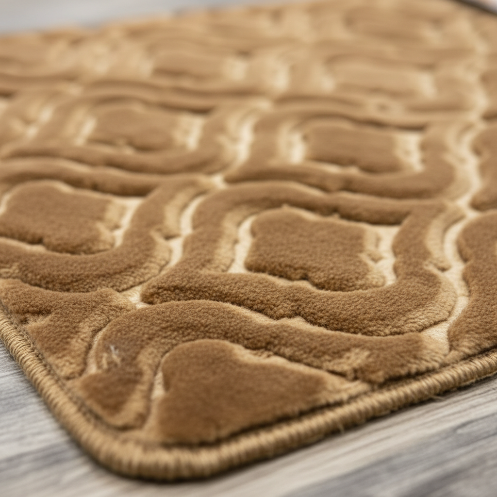 Macro Texture Golden Bath Mat